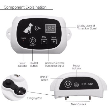 Outdoor Wireless Dog Fence Electronic Pet Containment System Outdoor Wireless Dog Fence Electronic Pet Containment System