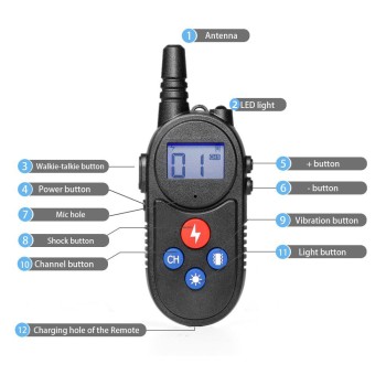 Dog Training Collars with Walkie Talkie Remote Control Electric Dog Collars for 2 dogs Dog Training Collars with Walkie Talkie Remote Control Electric Dog Collars for 2 dogs
