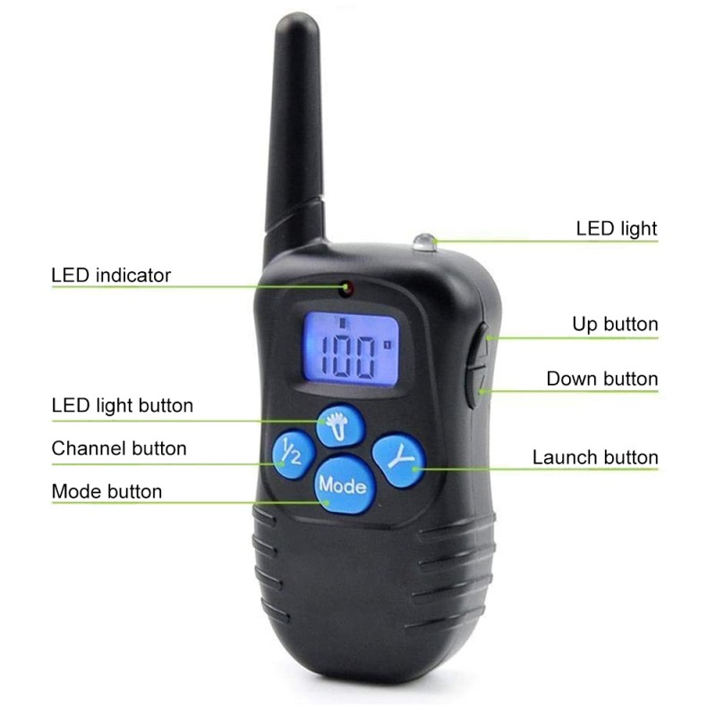 Rechargeable Remote Dog Training Collars with Waterproof Dog Shock Collar for 2 Dogs Rechargeable Remote Dog Training Collars with Waterproof Dog Shock Collar for 2 Dogs